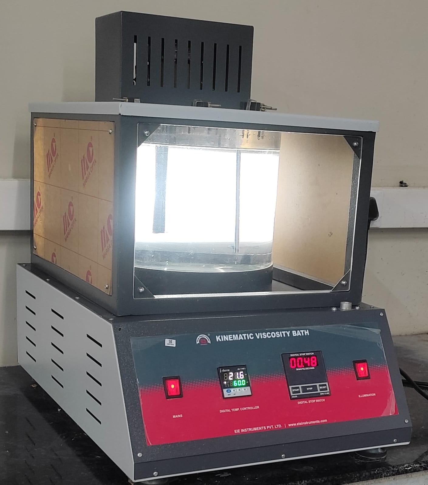 ROUND JAR KINEMATIC VISCOSITY BATH-(ABOVE AMBIENT)-FOR 4 VISCOMETERS