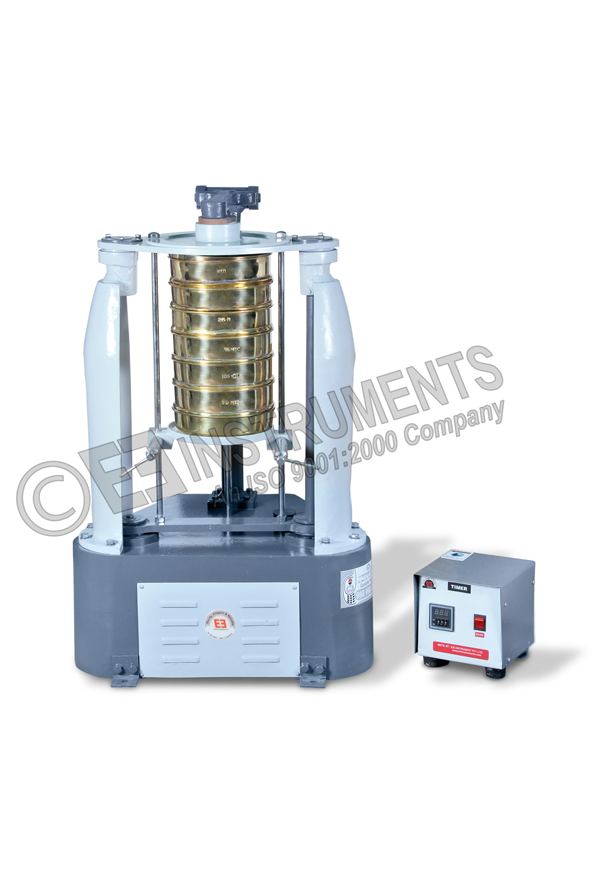 APPARENT OPENING SIZE APPARATUS-(DRY SIEVE TEST APPARATUS)-(ASTM D4751, BS 6906, IS 14294)-(FOR GEOTEXTILE)
