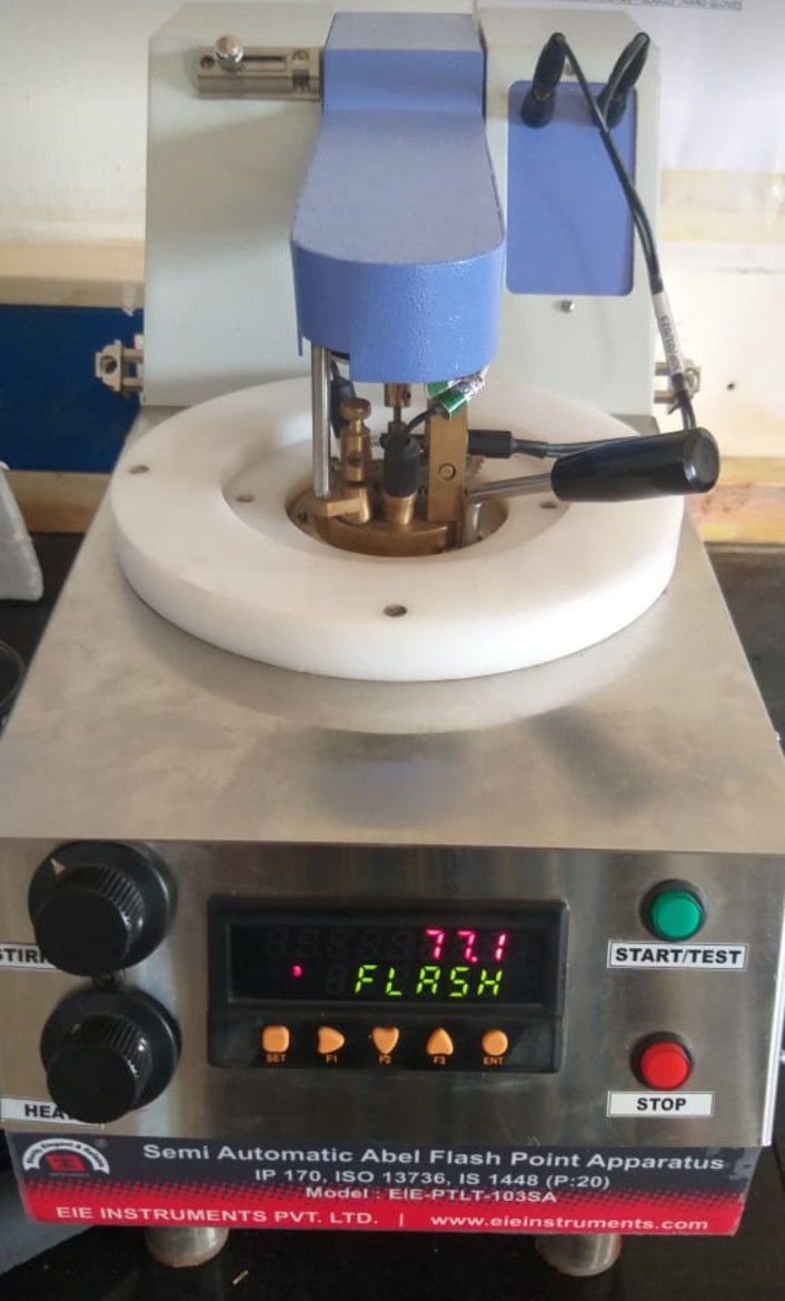ABEL FLASH POINT APPARATUS - SEMI AUTOMATIC MODEL - WITH HEATING & PROVISION TO CONNECT EXTERNAL CHILLER