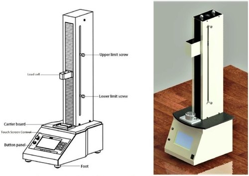 PENETROMETER FOR CHECKING PENETRABILITY OF ELASTOMERIC RUBBER STOPPERS - 50 KGF - SERVO MOTOR CONTROLLED SYSTEM 
