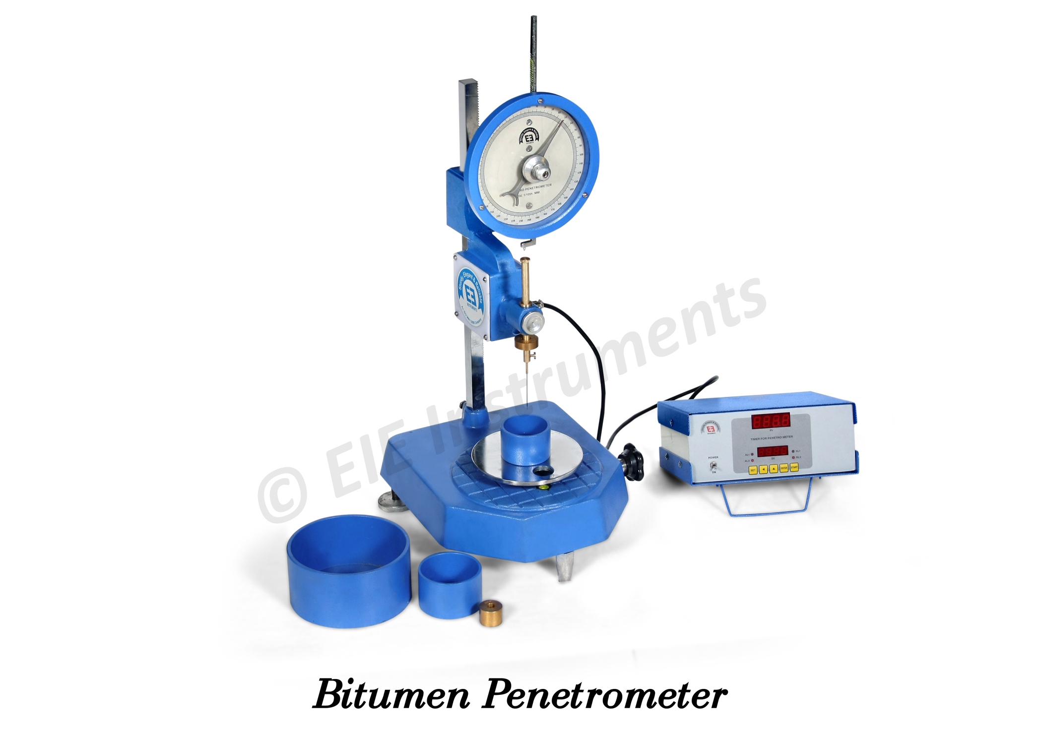 STANDARD PENETROMETER FOR BITUMEN - AUTOMATIC DIGITAL TIMER - BASIC MODEL - DIAL GAUGE
